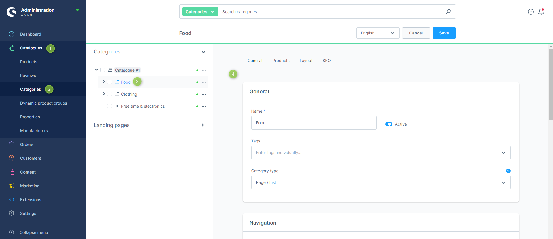 Shopware 6 "Category managment"