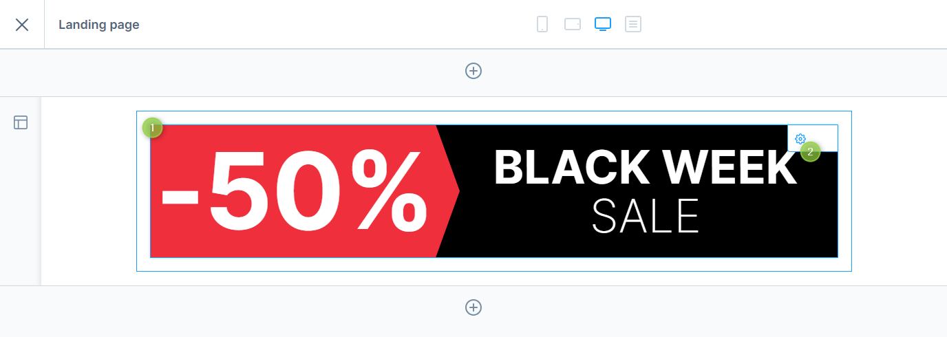 Configuring the ThemeWare® "Discount banner"