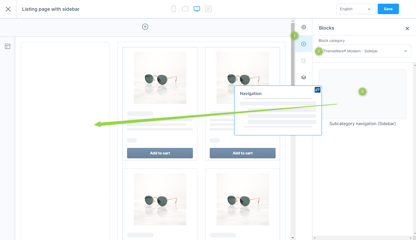 Adding a sidebar CMS block