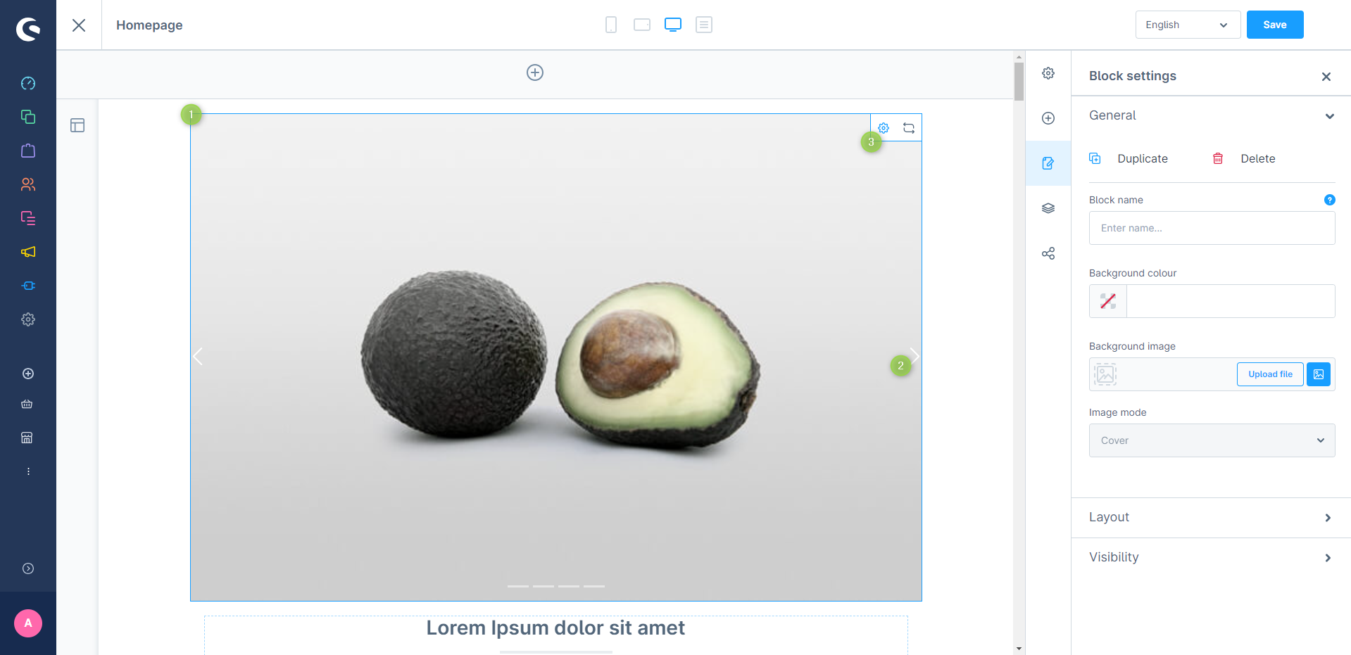 ThemeWare® "Image slide" konfigurieren