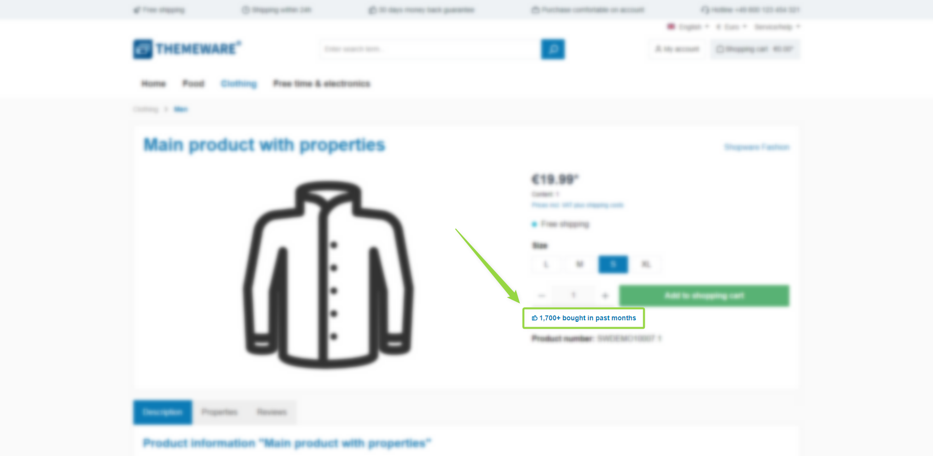 ThemeWare® "Sales infotext" (Buybox)