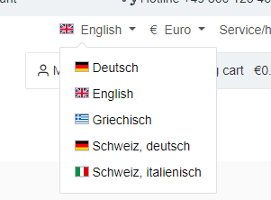 Language flags