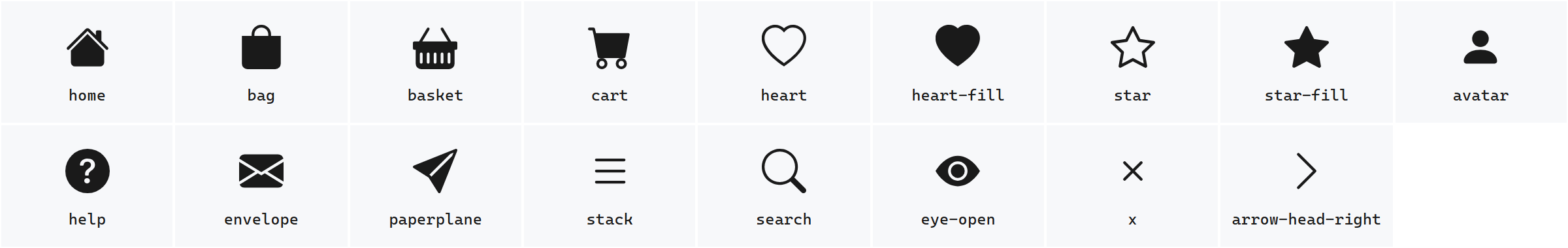 Bootstrap Icons - Filled