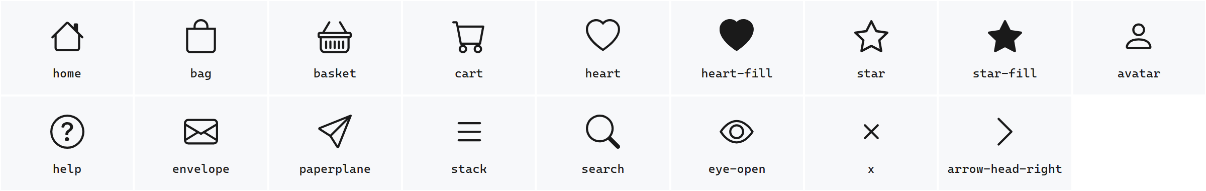 Bootstrap Icons - Line