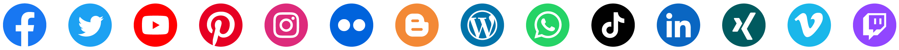Social icons (Circular)