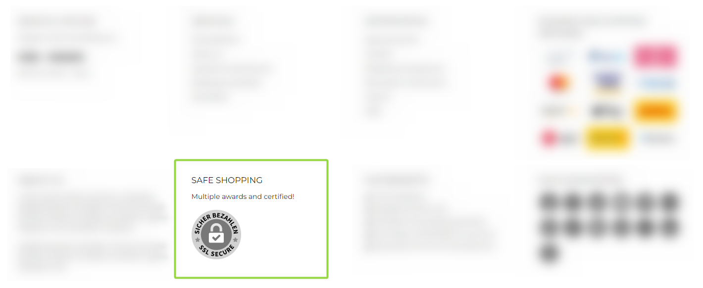 ThemeWare® "Awards, seals or certificates" widget